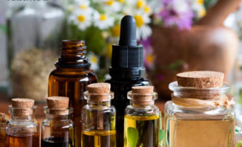 Massage oils with herbs