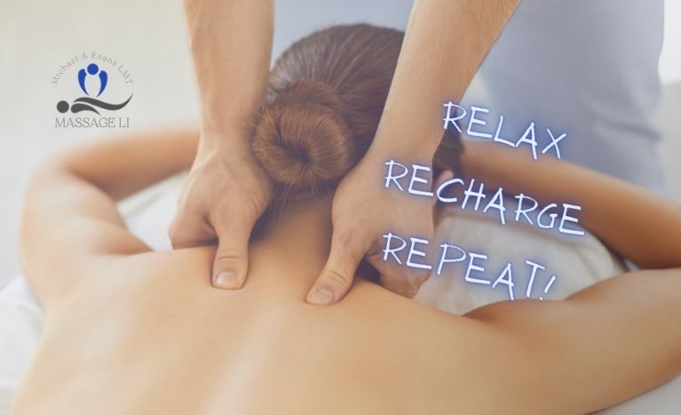 Massage Therapist providing a Woman the Patchogue Massage Experience
